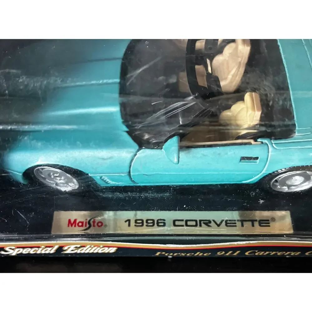 Maisto Special Edition 1996 Blue Corvette 1:18 Model Car Fathers Day read